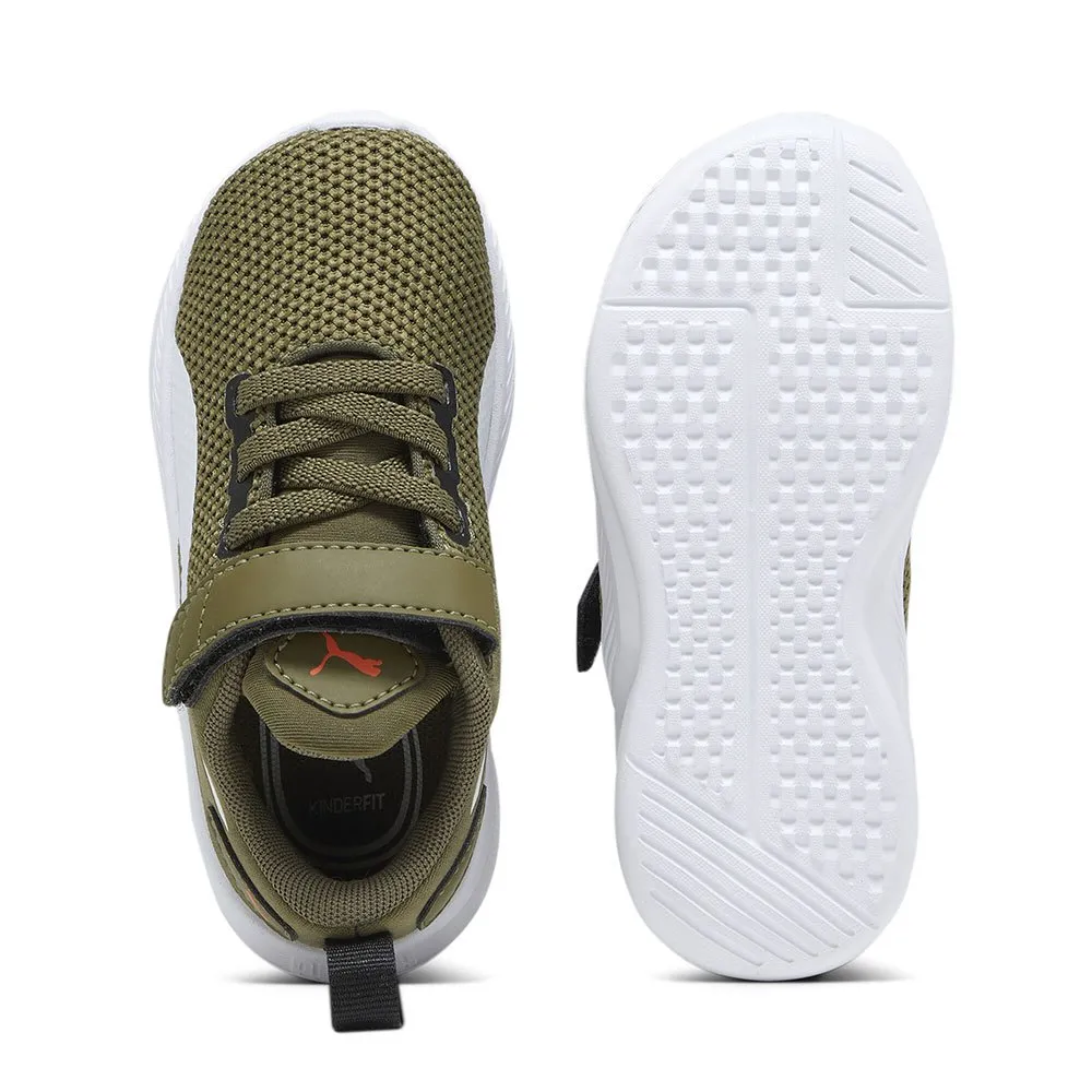 Puma Flyer Runner V Skor male, Olive drab / puma white / hot heat, EU 19 Puma Flyer Runner V Skor male, Olive drab / puma white / hot heat, EU 19