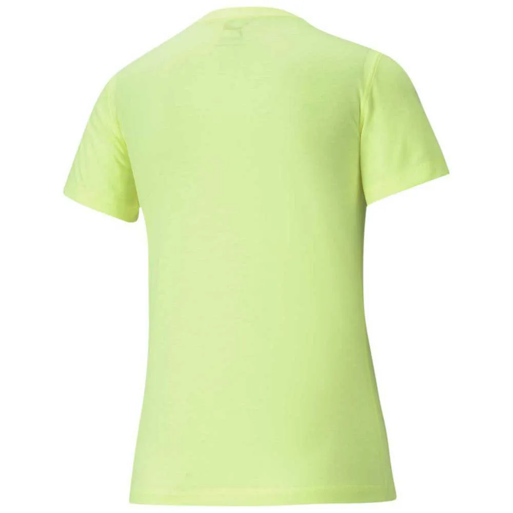 Puma Performance Slogan T-shirt Med Korta ärmar female, Fizzy yellow / black osg print Puma Performance Slogan T-shirt Med Korta ärmar female, Fizzy yellow / black osg print