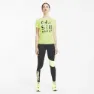 Puma Performance Slogan T-shirt Med Korta ärmar female, Fizzy yellow / black osg print