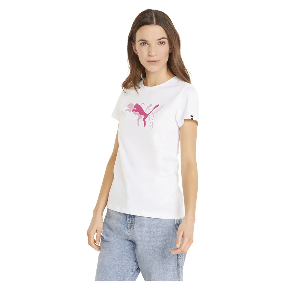 Puma Power T-shirt Med Korta ärmar female, White