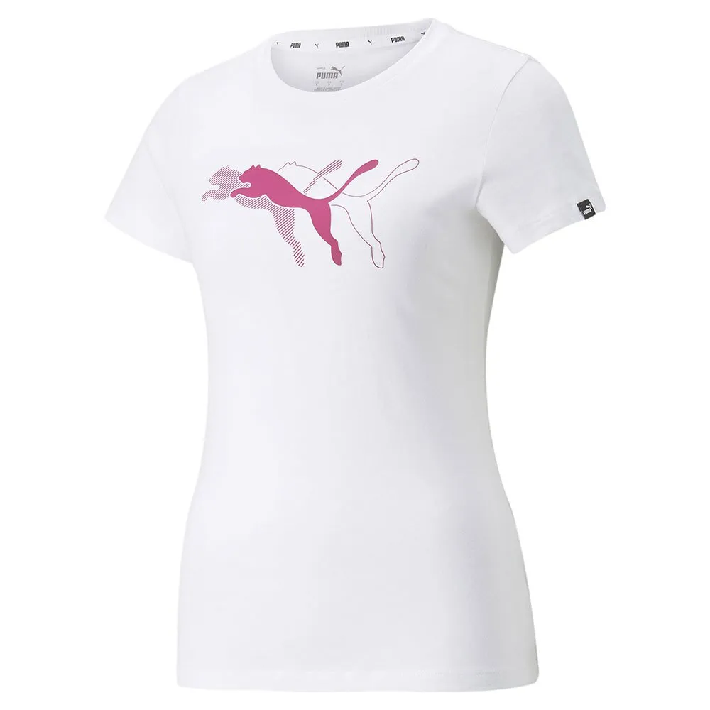 Puma Power T-shirt Med Korta ärmar female, White