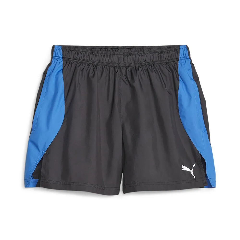 Puma Run 5´´ Shorts male, Black / ultra blue