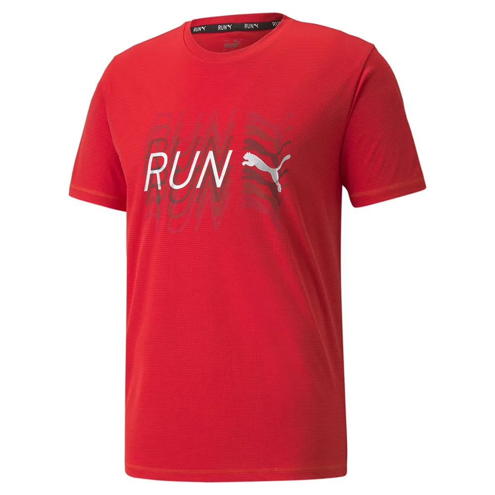 Puma Run Logo T-shirt Med Korta ärmar male