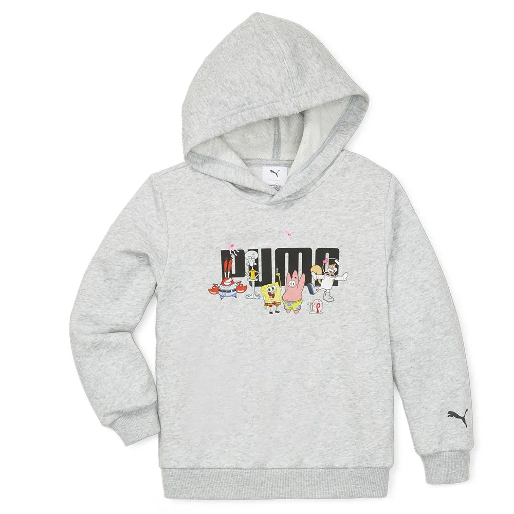 Puma X Spongebob Tröja Med Huva male, Light gray heather