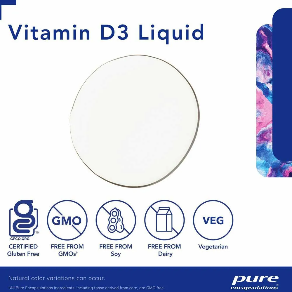 Pure Encapsulations D-vitamin Kosttillskott 22.5ml, One size