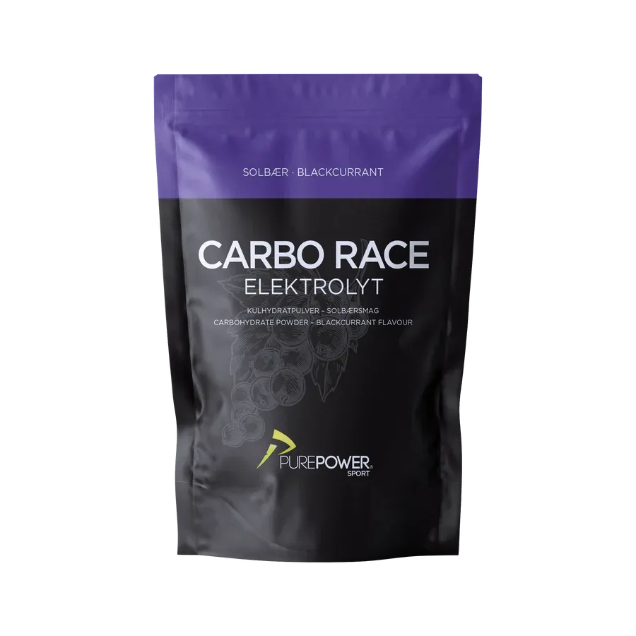 PurePower Carbo Race Elektrolyt energipulver vinbär 1 kg