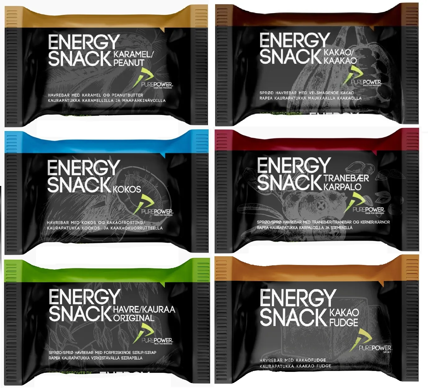 PurePower Energy Snack Variety 6-Pack PurePower Energy Snack Variety 6-Pack