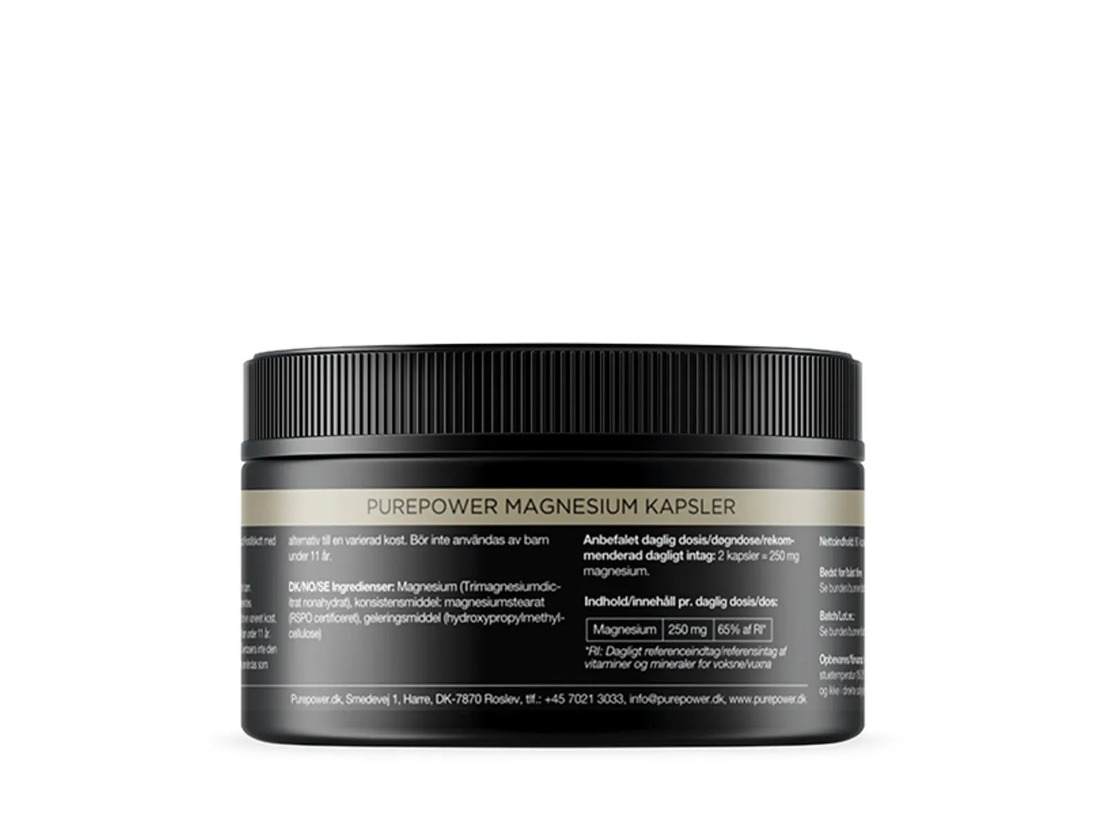 PurePower Magnesium kapslar 90 stk. PurePower Magnesium kapslar 90 stk.