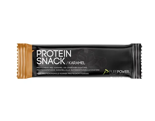 PurePower Protein Snack Karamell proteinbar 40 g PurePower Protein Snack Karamell proteinbar 40 g