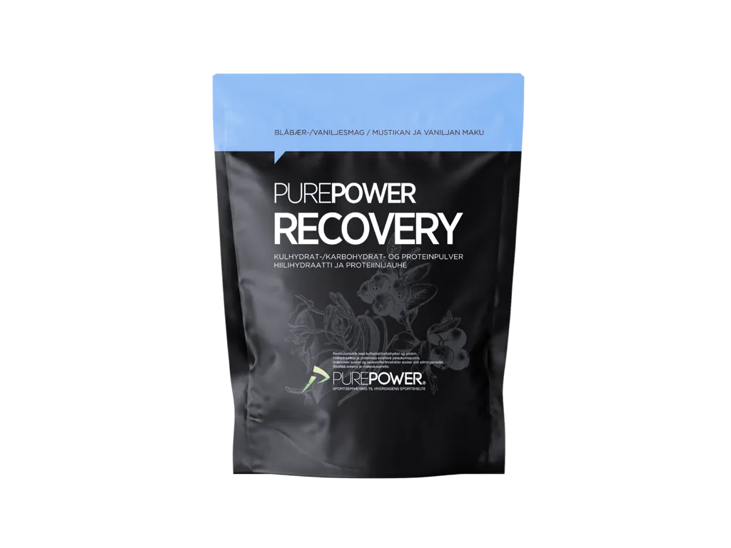 PurePower Recovery restitutionsdryck vanilj/blåbär 400 g PurePower Recovery restitutionsdryck vanilj/blåbär 400 g