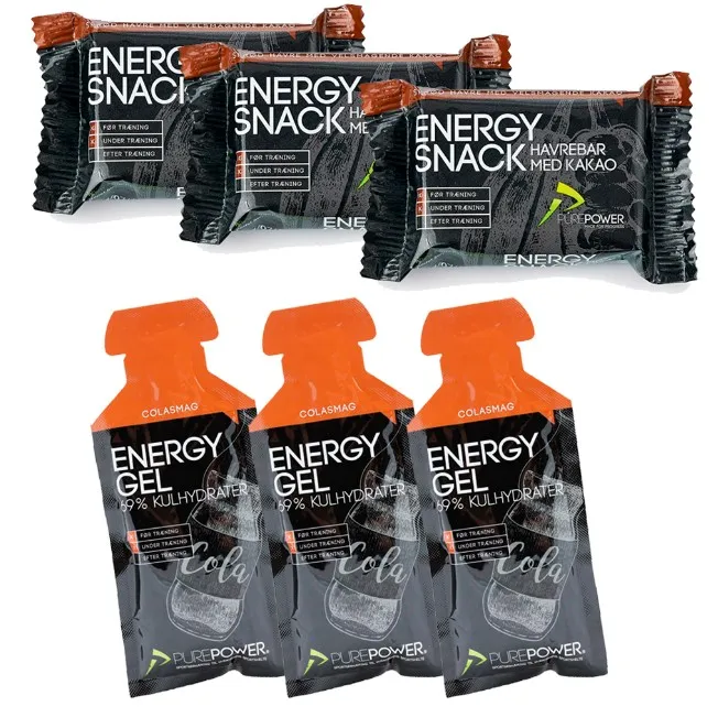 PurePower sampak - 3x Energy Snack + 3x Energy Gel PurePower sampak - 3x Energy Snack + 3x Energy Gel