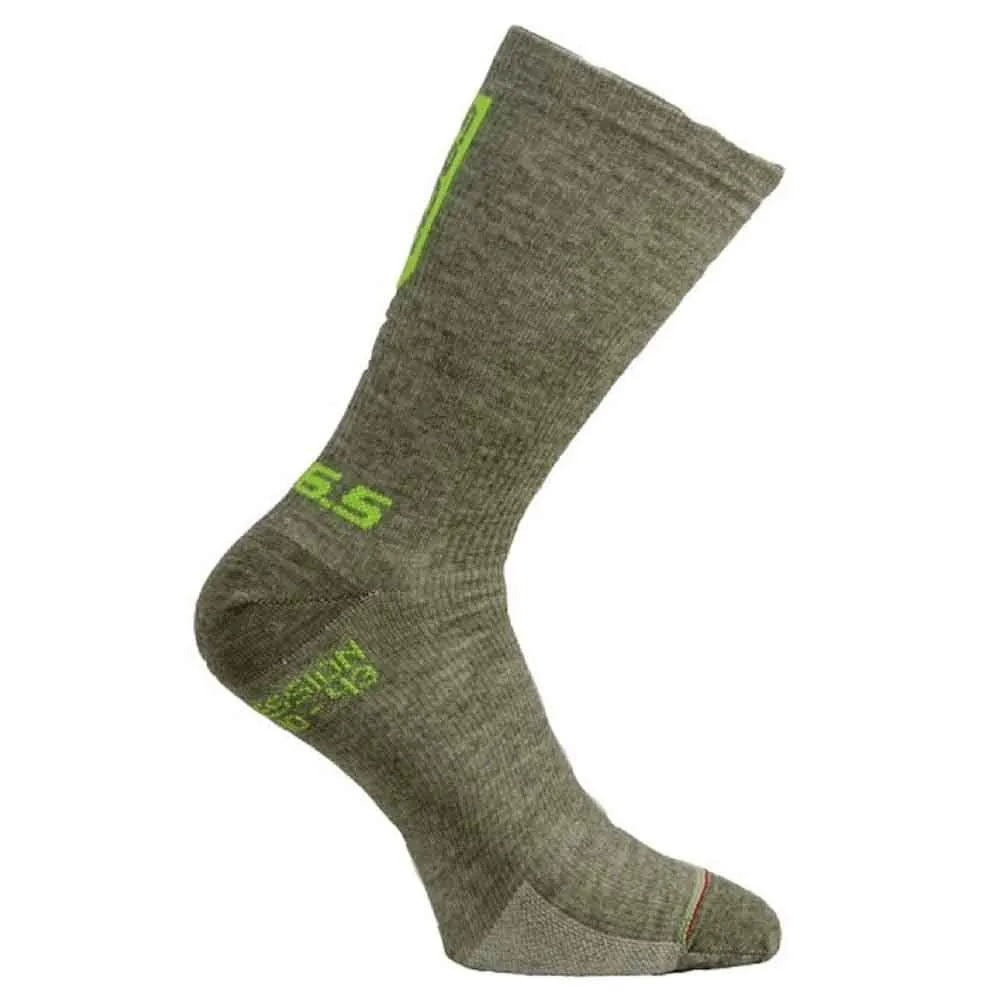 Q36.5 Compression Wool Långa Strumpor 5 Par, Olive green