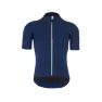 Q36.5 Dottore Grid Skin Short Sleeve Jersey, Navy Blue