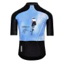 Q36.5 Gregarius Pro Milano-sanremo Fondriest Korta ärmar Cykeltröja, Blue / black, S