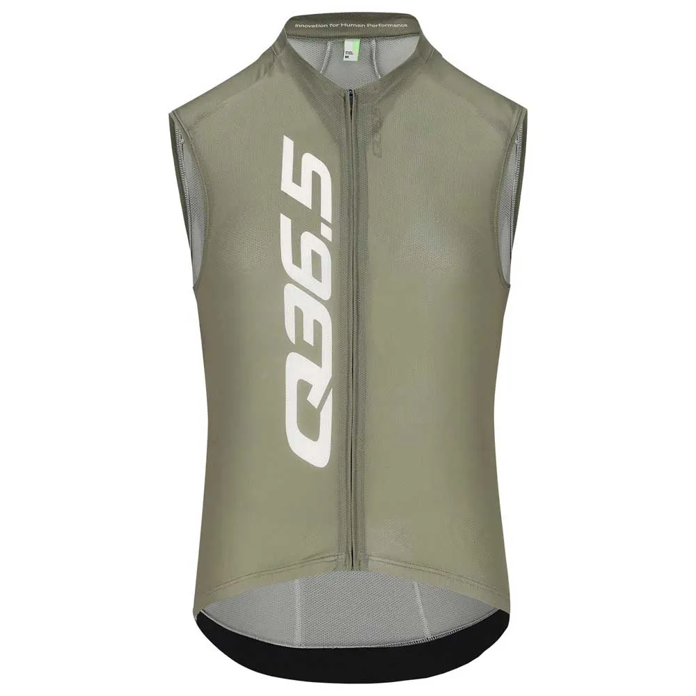 Q36.5 Signature Ärmlös Cykeltröja, Olive green, XS