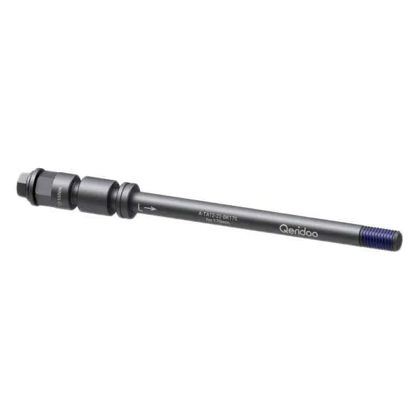Qeridoo M12x1.75 Mm Genomgående Axel, Black, One Size
