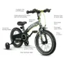 Qplay 3 In 1 Miniby 14´´ Cykel, Black, One Size