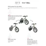 Qplay 3 In 1 Miniby 14´´ Cykel, Black, One Size