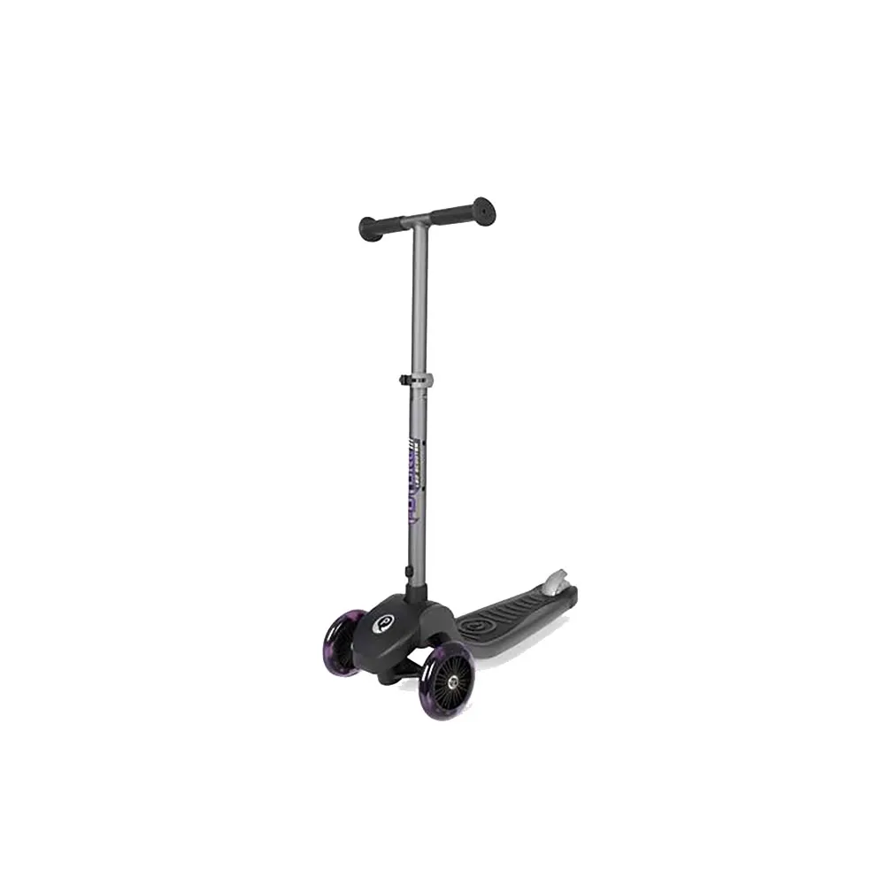 Qplay Hopfällbar Eco Future-scooter Med 3 Hjul Och Lampor, Multicolor, One Size