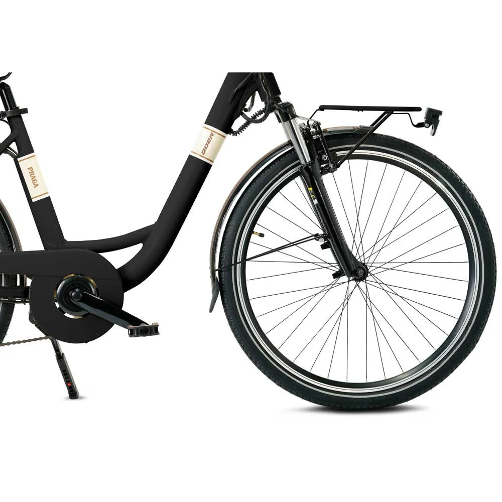 QÜer Praga 26´´ Elcykel, Black, One Size, 468Wh