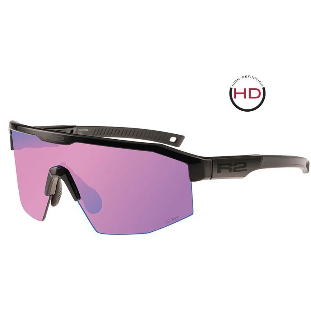 R2 Gain Solglasögon, Black / pink, Pink Mirror/CAT3