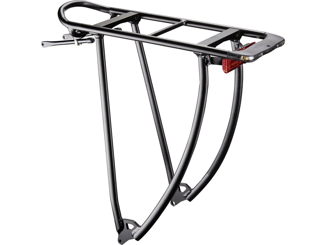 Racktime Shine Evo Standard Gepäckträger für Dynamobetrieb, Black, 26-28"