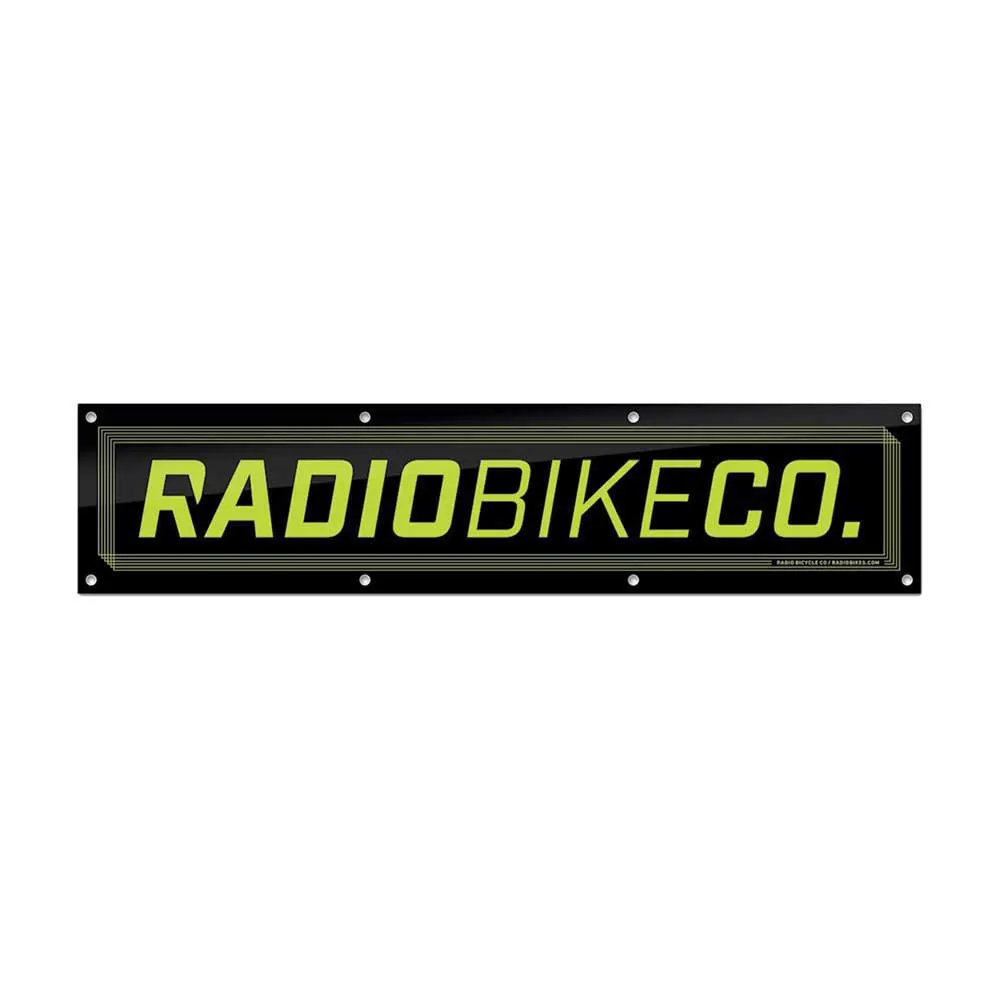 Radio Contest Banner, Black / green, One Size