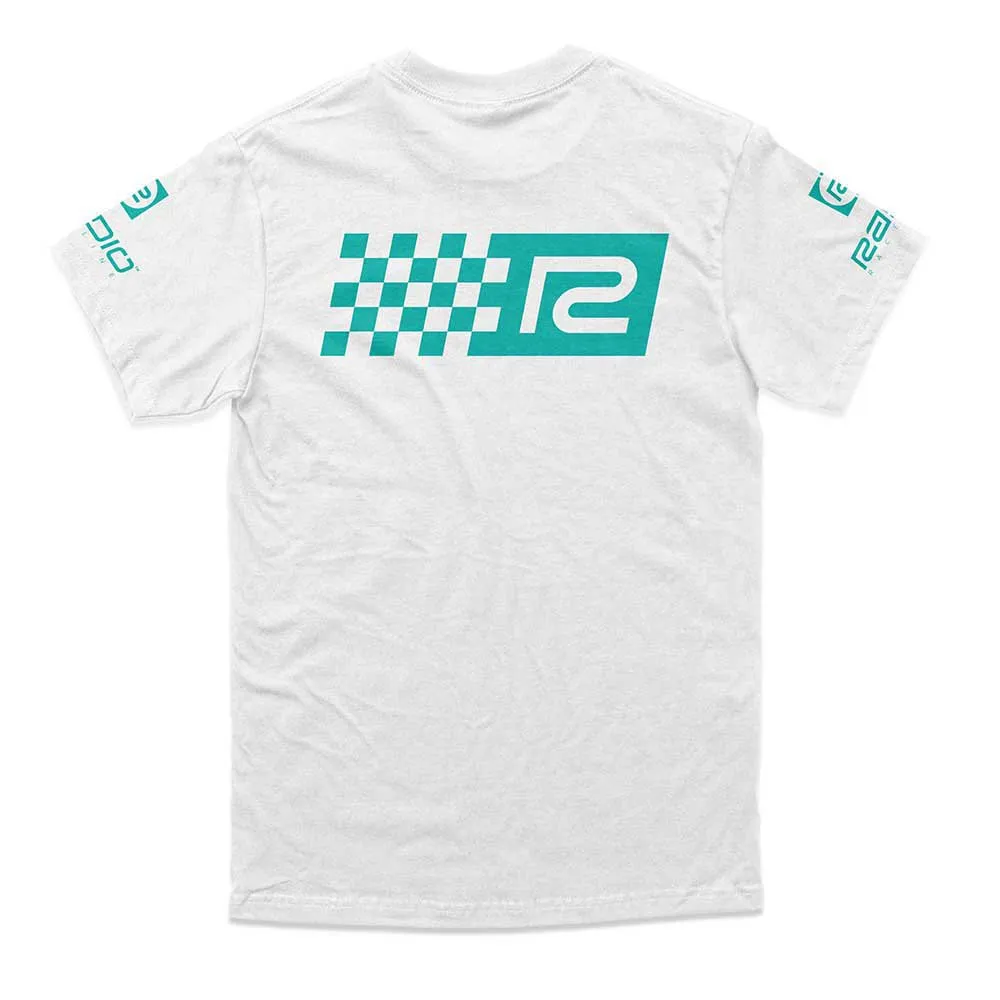 Radio Raceline Back Print T-shirt Med Korta ärmar