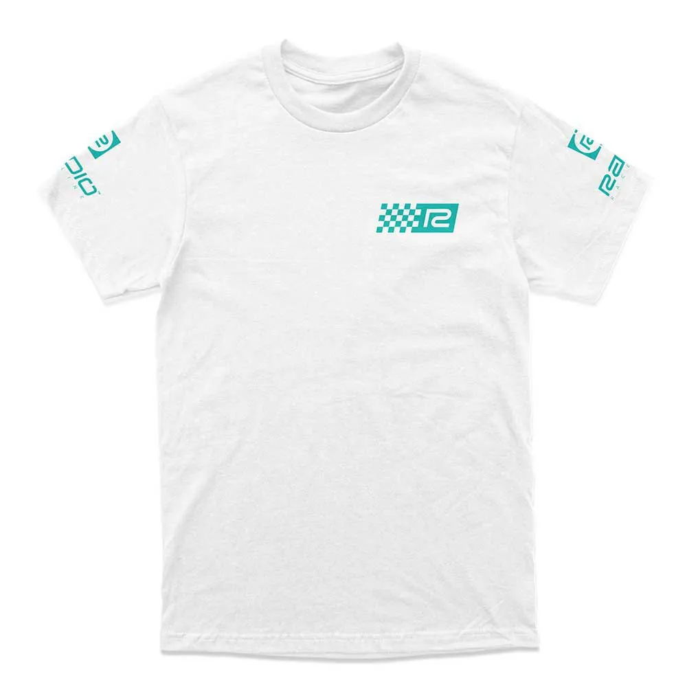 Radio Raceline Back Print T-shirt Med Korta ärmar