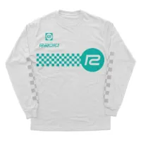 Radio Raceline Checker T-shirt Med Lång ärm