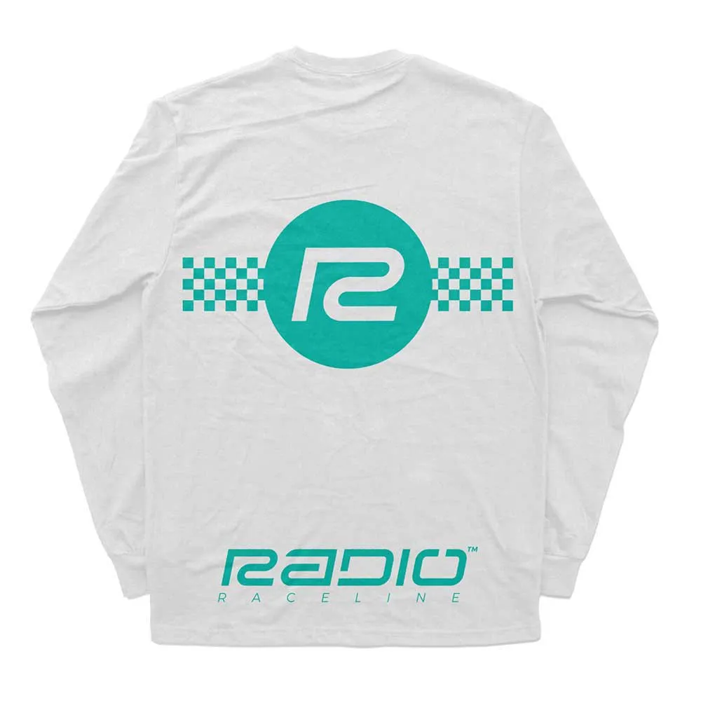 Radio Raceline Checker T-shirt Med Lång ärm