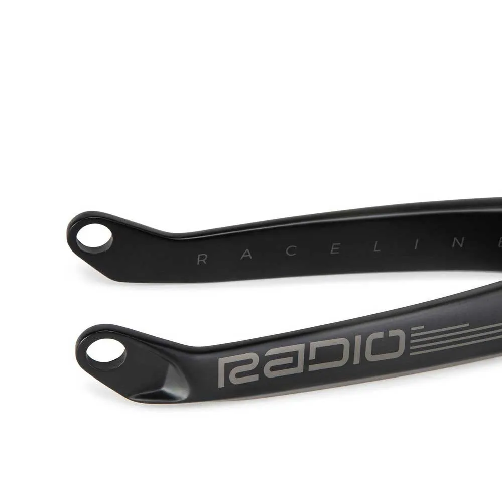 Radio Raceline Solar 1-1/8-1.5´´ Tapered Steerer Bmx-gaffel, Matt Black / Grey, 20", Rigid
