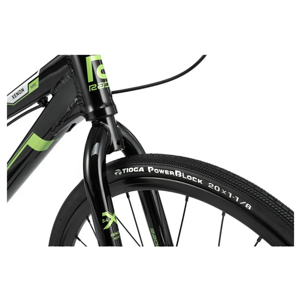 Radio Raceline Xenon Mini Bmx Cykel, Black / green, 17.6"