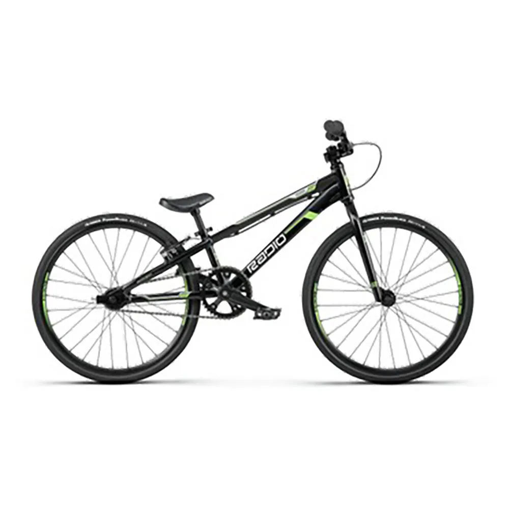 Radio Raceline Xenon Mini Bmx Cykel, Black / green, 17.6"