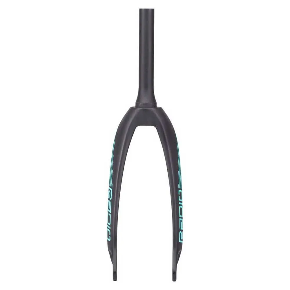 Radio Solar Bmx-gaffel, Matt Black / Teal, 20", Rigid Radio Solar Bmx-gaffel, Matt Black / Teal, 20", Rigid