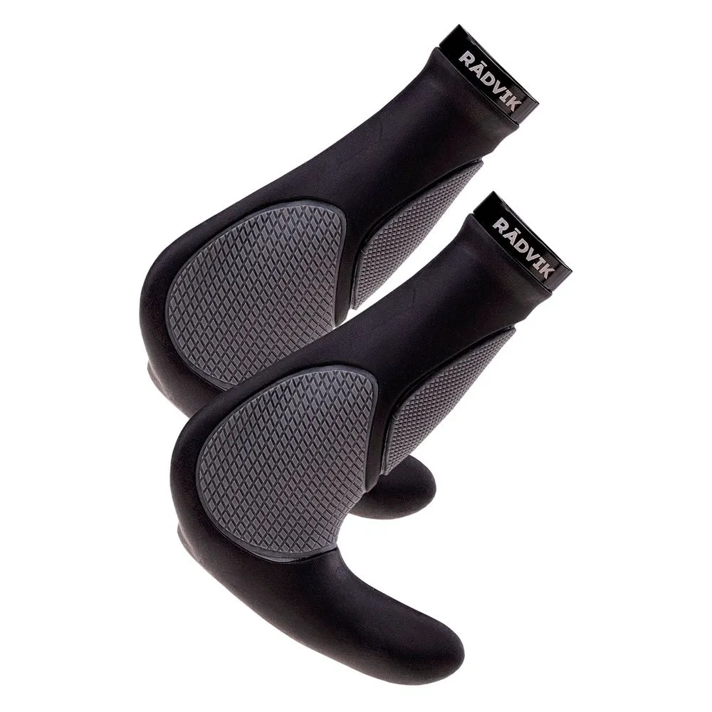 Radvik 2grip Styrehandtag, Black / grey, 140mm Radvik 2grip Styrehandtag, Black / grey, 140mm