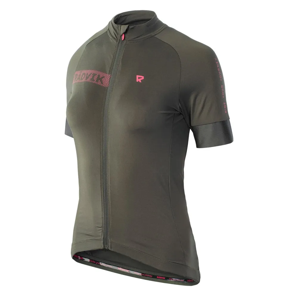 Radvik Bravo Lds Korta ärmar Cykeltröja, Forest night / azalea, L