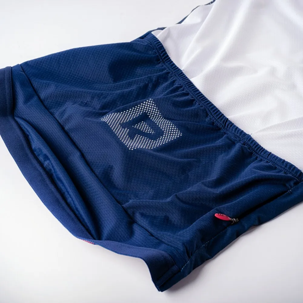 Radvik Echo Lds Korta ärmar Cykeltröja, Medieval blue / bright white, L