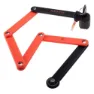 Radvik Fjordane Hopfällbart Lås, Black / tangerine tango, One Size