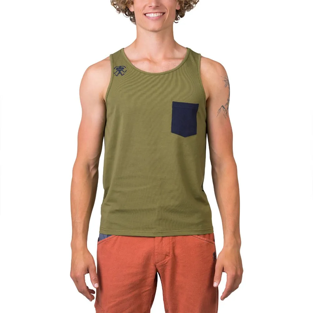 Rafiki Slab ärmlös T-shirt, Avocado