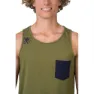 Rafiki Slab ärmlös T-shirt, Avocado