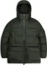 Rains Unisex Alta Long Puffer Cargo Jacket W3T4