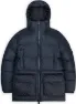 Rains Unisex Alta Long Puffer Cargo Jacket W3T4