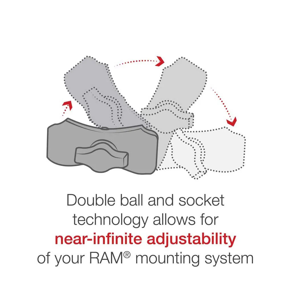 Ram Mounts Tough-strap™ Double Ball Universal Kameramontering, Black, One Size