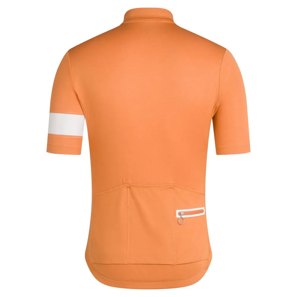 Rapha Classic Road Korta ärmar Cykeltröja, Dusted orange / white, S