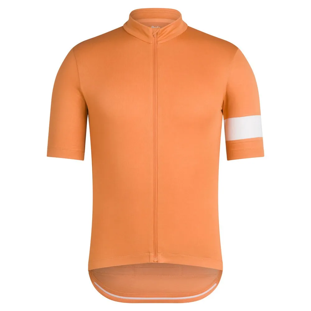 Rapha Classic Road Korta ärmar Cykeltröja, Dusted orange / white, S