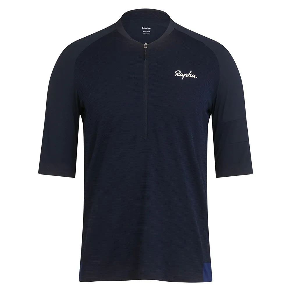 Rapha Explore Zip Neck Technical T-shirt Med Korta ärmar