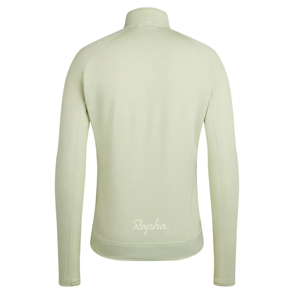 Rapha Explore Zip Neck Tröja, Lint / aloe wash, XXL Rapha Explore Zip Neck Tröja, Lint / aloe wash, XXL