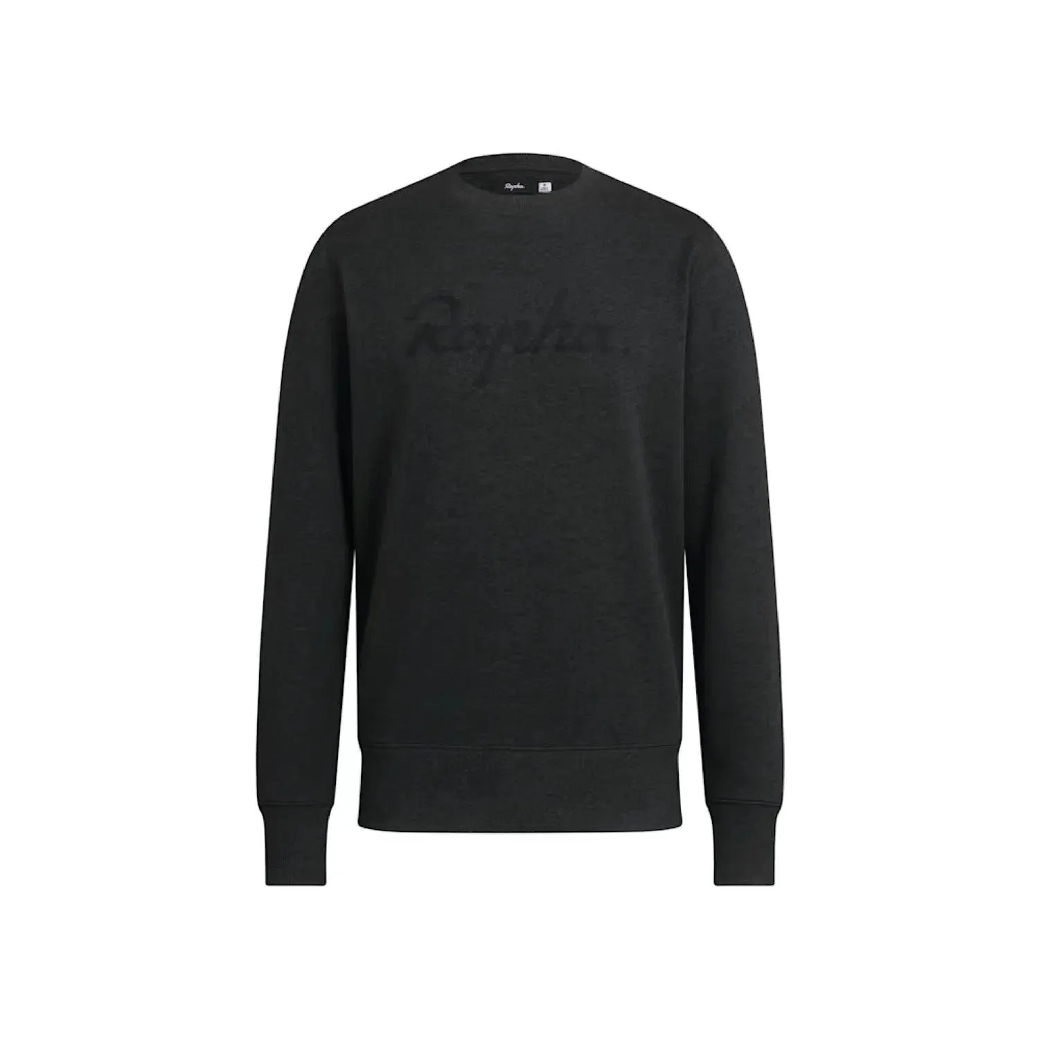 Rapha Logo Sweatshirt, Charcoal marl/black chm, S