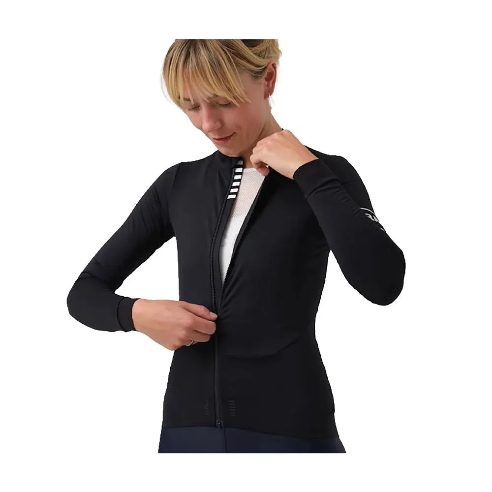 Rapha Pro Team Thermal Long Sleeve Women Jersey, BLW Black Rapha Pro Team Thermal Long Sleeve Women Jersey, BLW Black